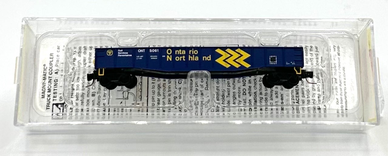 Micro Trains MTL Z Scale 522 00 352 Ontario Northland 50' Gondola, FishBelly Side