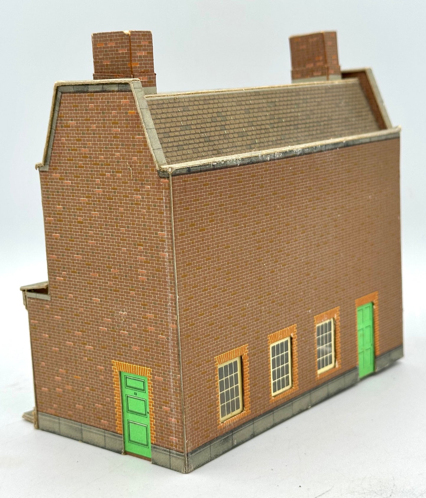 Vintage Superquick HO Scale Cardstock Barclay's Bank Building Fully Assembled