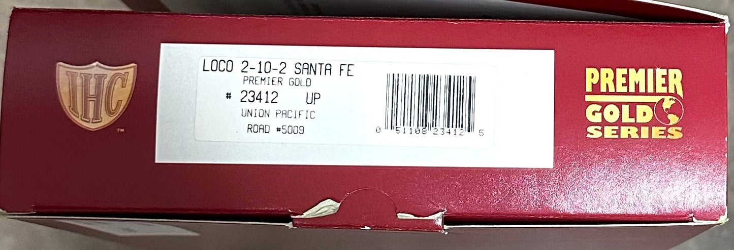 IHC Premier Gold Series 23412 HO Scale 2-10-2 Santa Fe Union Pacific DC Steam Locomotive DCC Ready