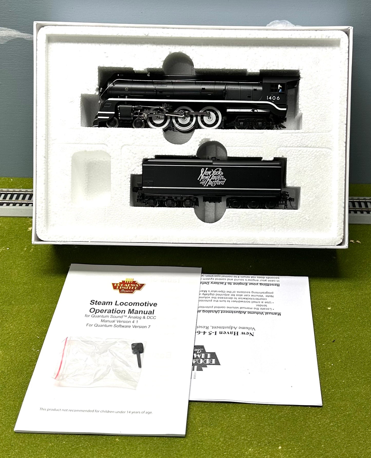 Broadway Hybrid 1282  Brass HO Scale New Haven I-5 4-6-4 DC/DCC Sound Steam Locomotive