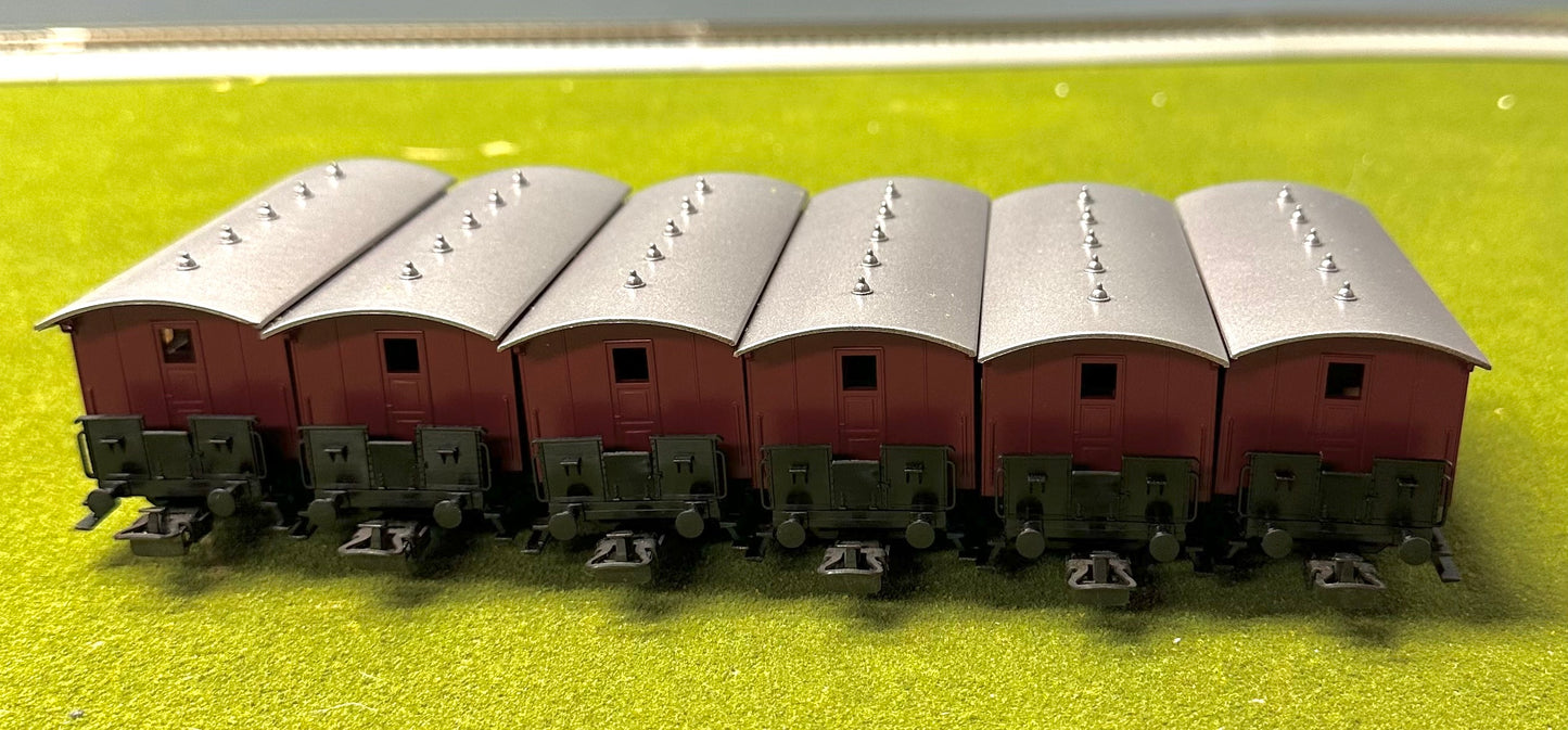 Marklin 4107 HO Scale Std. Branch 2nd Class Passenger Car 6pc