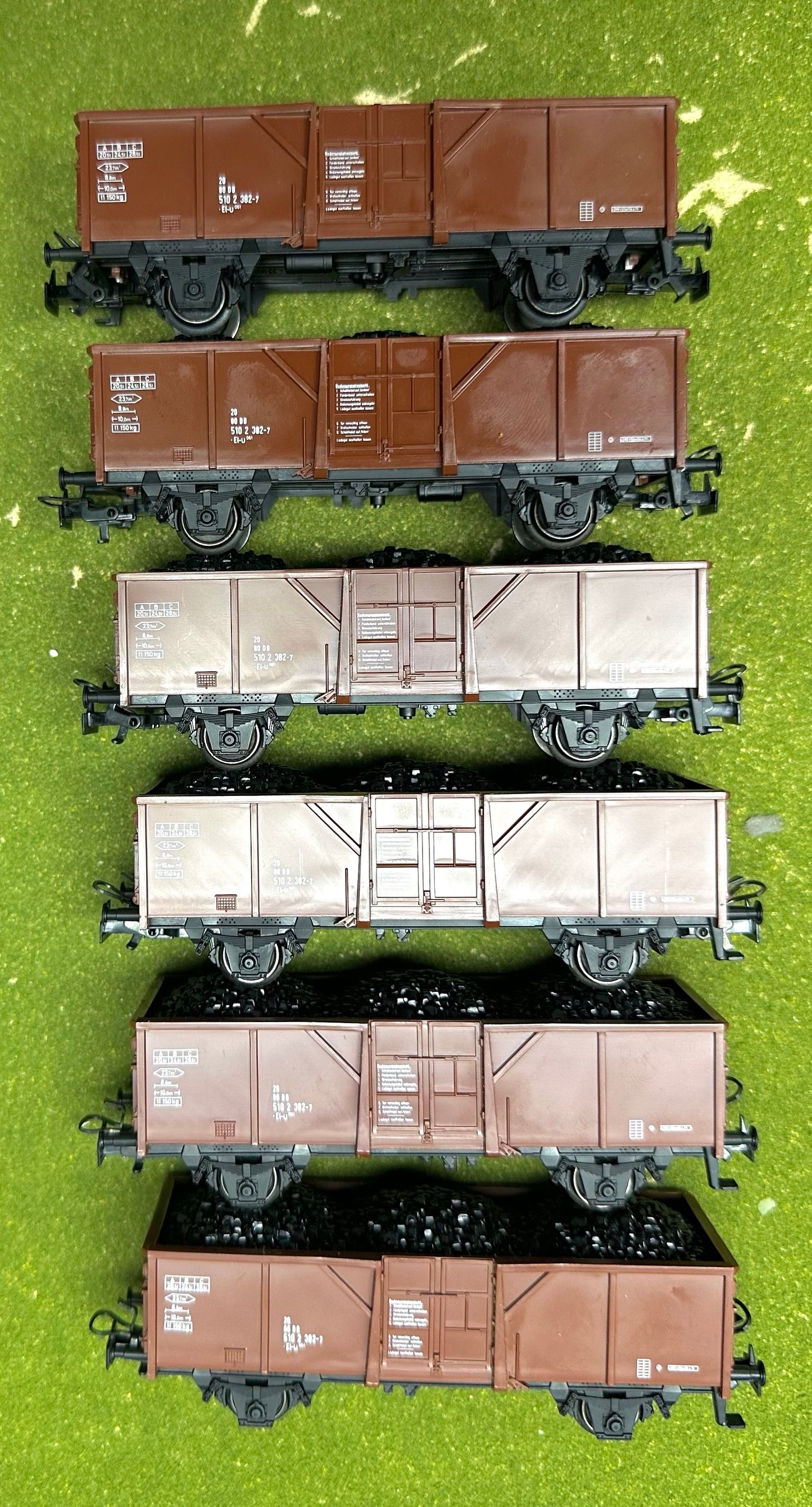 Marklin 4431 HO Scale DB Gondola with Coal Load 6pc
