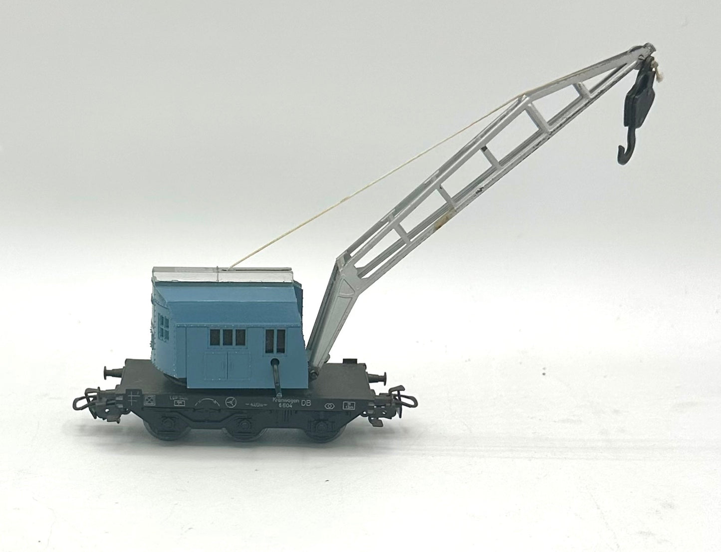 Marklin 4611 HO Scale All Metal Blue Wrecking Crane
