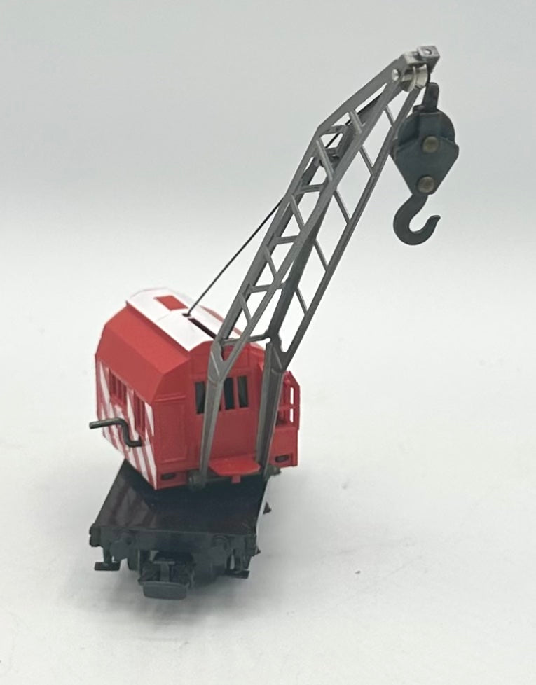 Marklin 4611 HO Scale All Metal Red/White Wrecking Crane