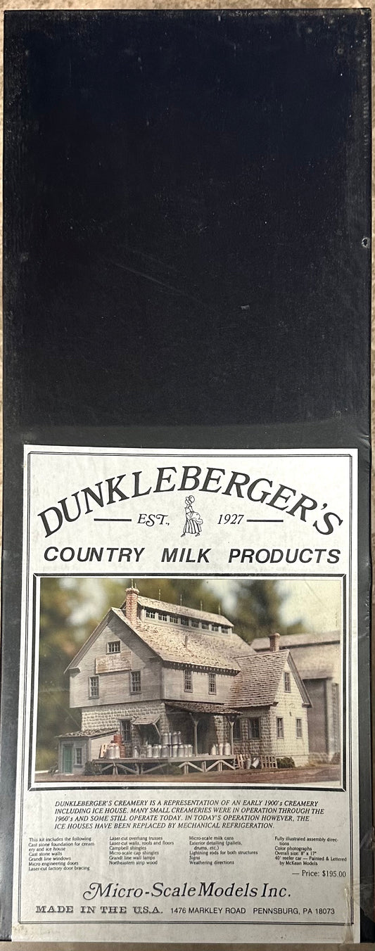 Micro-Scale Models DunkleBerger's HO Country Milk Products Building Kit No. 366, Factory Sealed
