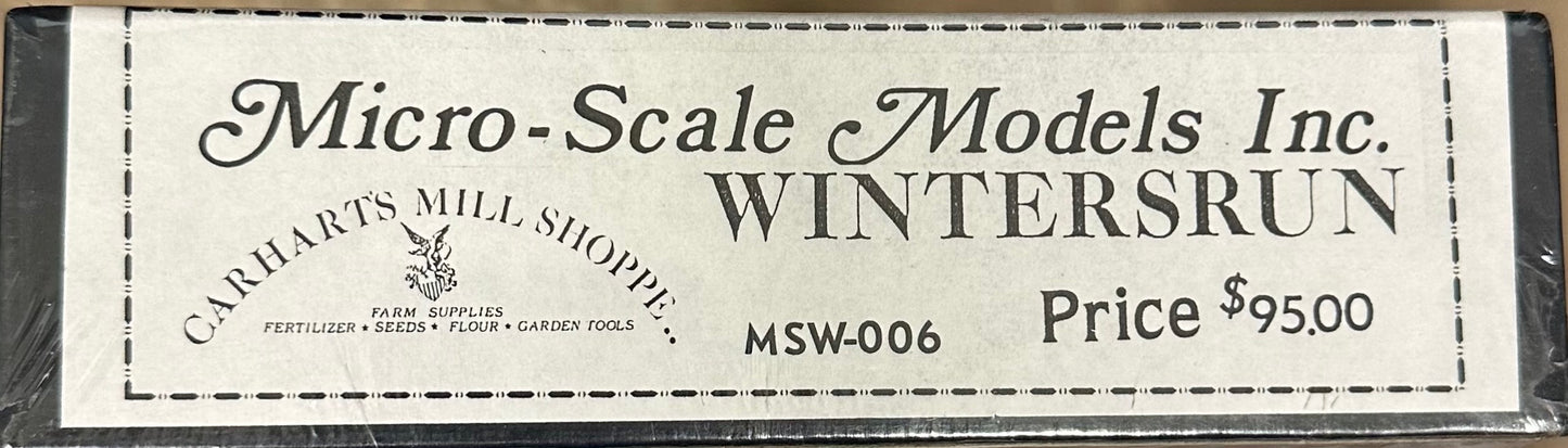 Micro-Scale Models Carhart's Mill Shoppe HO Building Kit No.006
