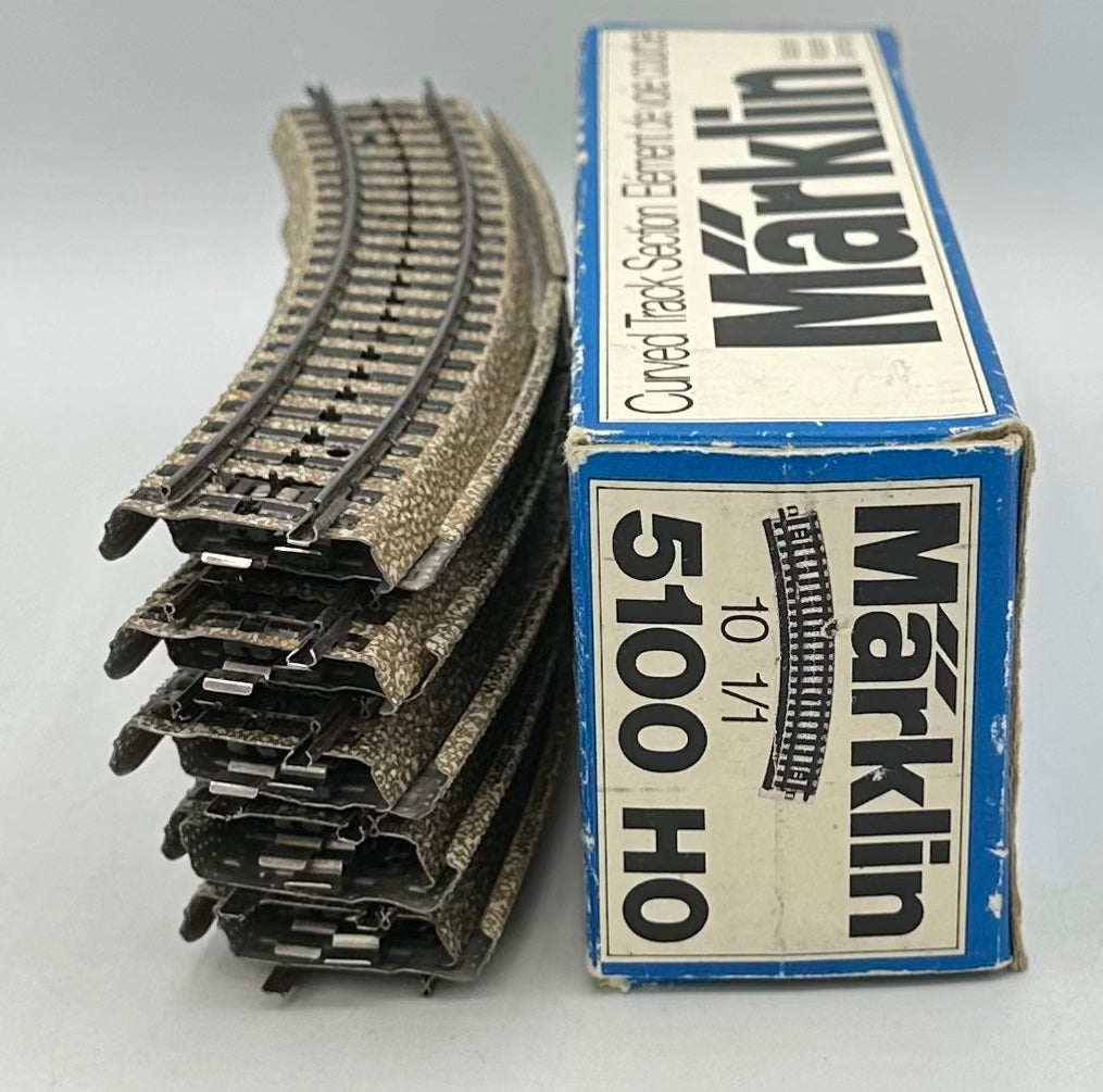 Marklin 5100 HO M Track Curve Track 3-Rail AC 10pc.