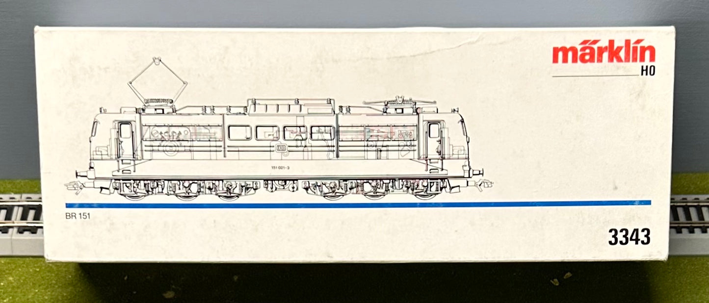 Marklin 3343 HO DB BR151 3-Rail Analog AC Electric Locomotive