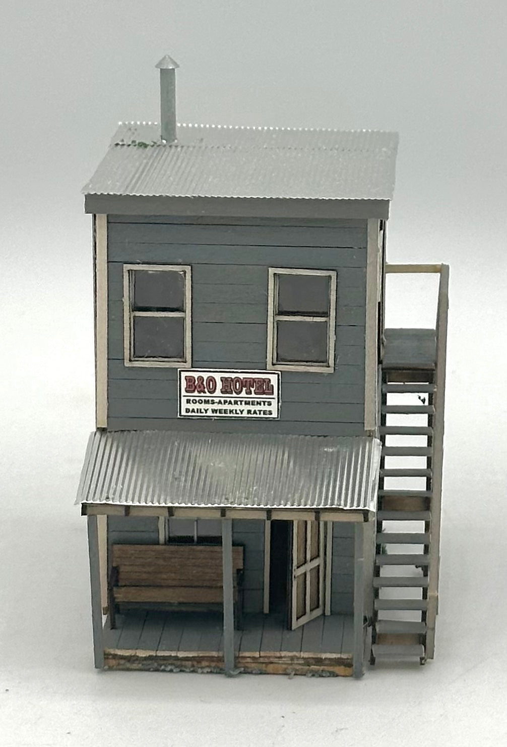 Banta Model Works 2131 HO Scale Laser Cut Wood B&O Hotel Fully Assembled