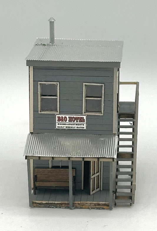 Banta Model Works 2131 HO Scale Laser Cut Wood B&O Hotel Fully Assembled