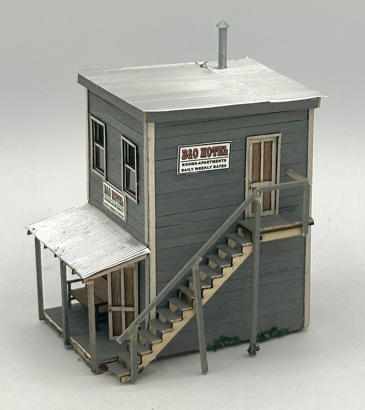 Banta Model Works 2131 HO Scale Laser Cut Wood B&O Hotel Fully Assembled