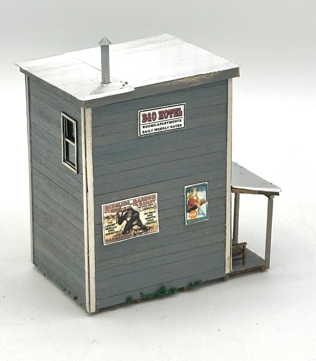 Banta Model Works 2131 HO Scale Laser Cut Wood B&O Hotel Fully Assembled