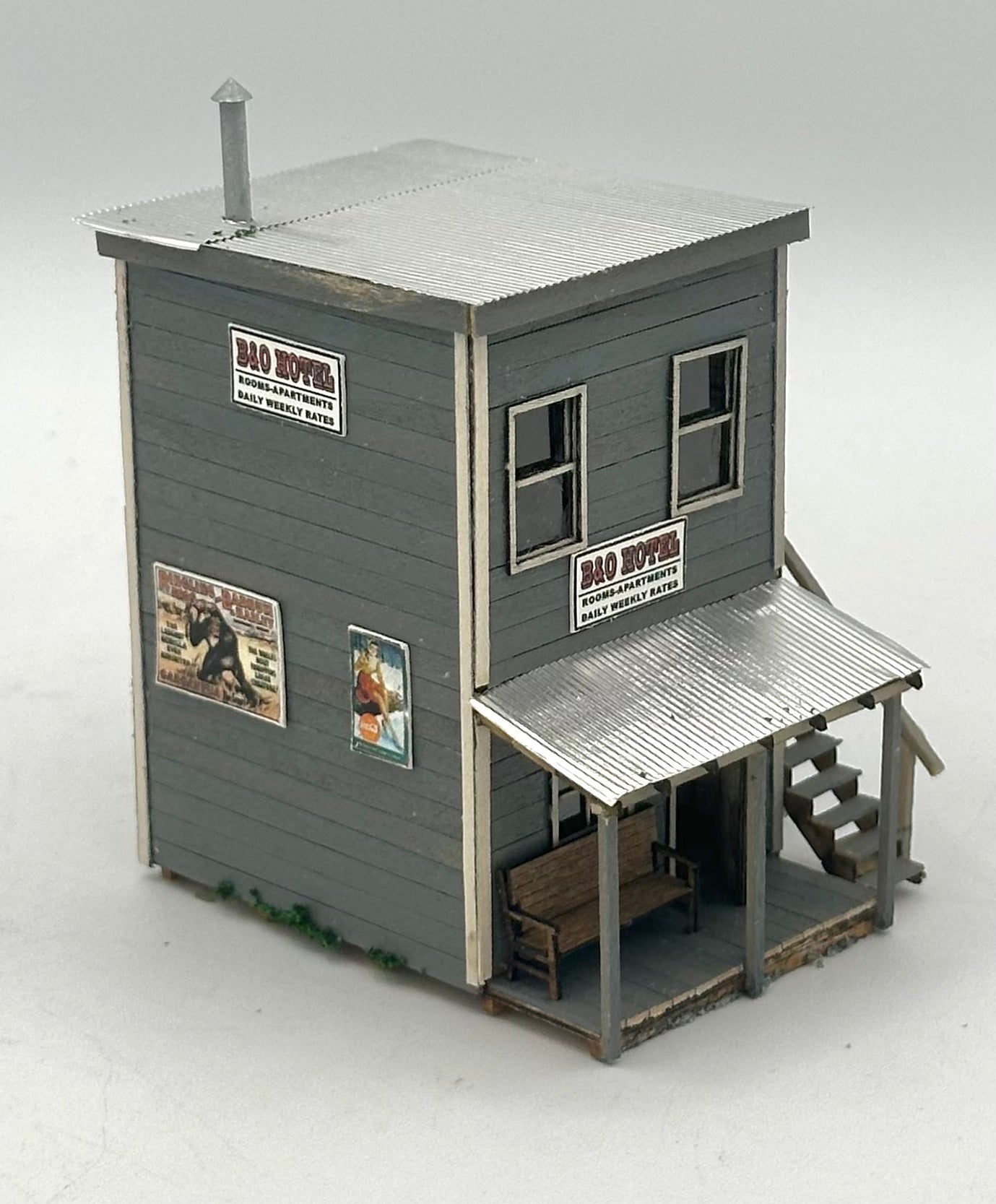 Banta Model Works 2131 HO Scale Laser Cut Wood B&O Hotel Fully Assembled