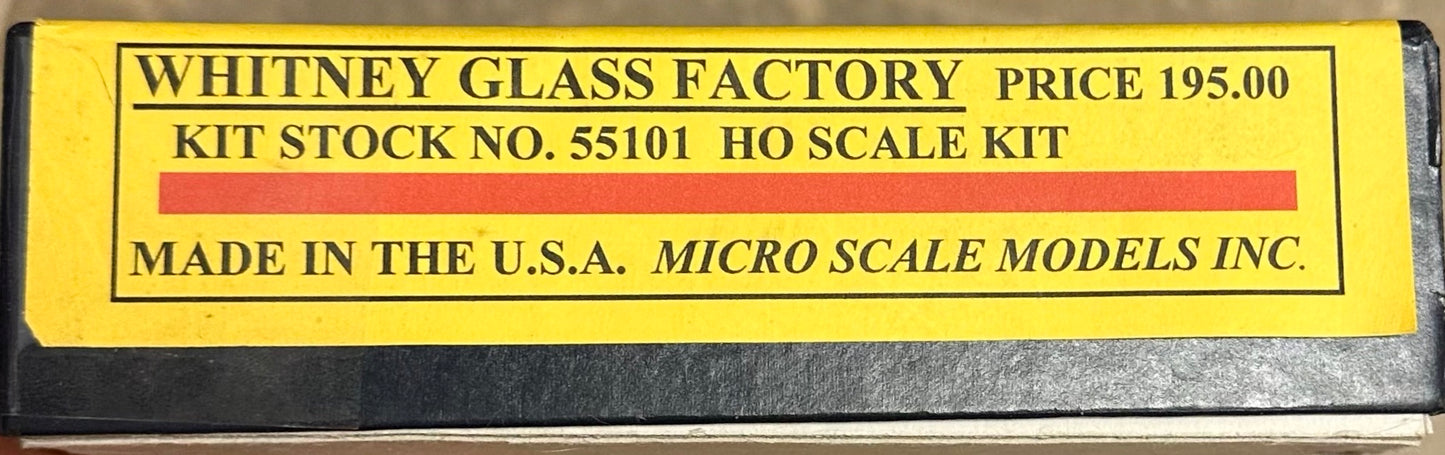 Micro-Scale Models Whitney's Glass Factory HO Building Kit No. 55101