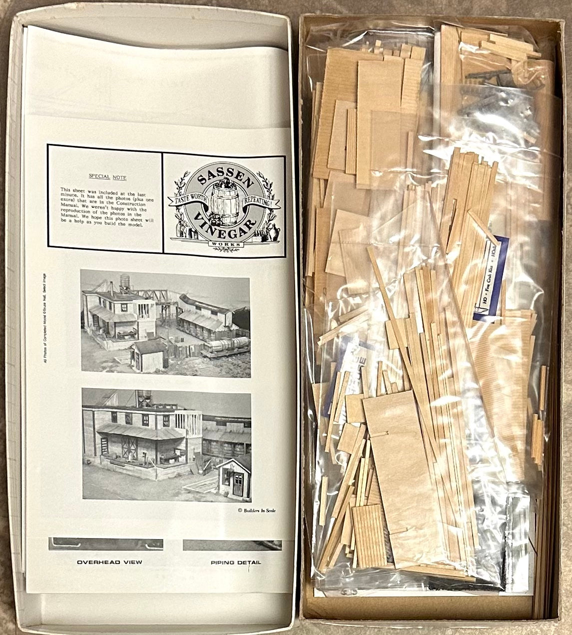 Builders in Scale Sassen Vinegar Works HO Building Kit No.8