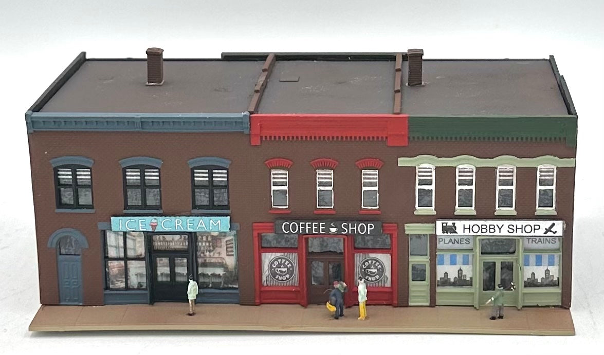 Walthers 933-3851 N Scale Merchants Row III Downtown New Lighted Diorama