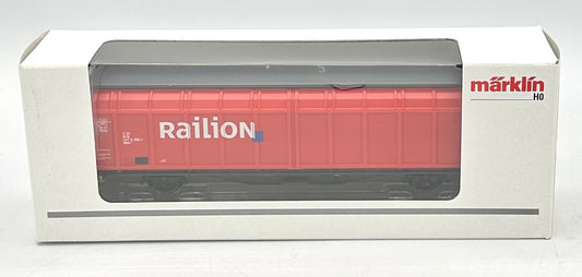 Marklin 00757-11 HO Scale DB Railion Sliding Wall Box Car