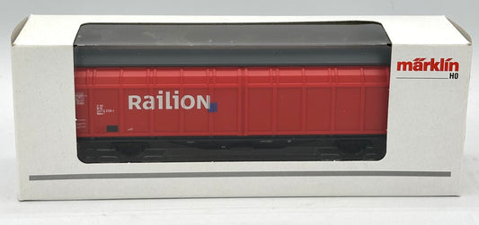 Marklin 00757-07 HO Scale DB Railion Sliding Wall Box Car