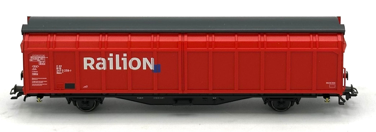 Marklin 00757-07 HO Scale DB Railion Sliding Wall Box Car