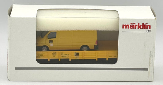 Marklin 00754-15 HO Scale DB Kbs-Series Flat Car W/ Mercedes -Benz PKW Spur Load