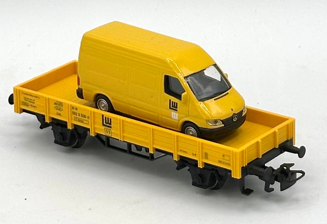 Marklin 00754-15 HO Scale DB Kbs-Series Flat Car W/ Mercedes -Benz PKW Spur Load