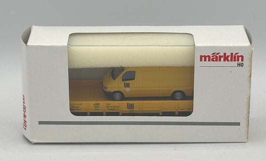 Marklin 00754-13 HO Scale DB Kbs-Series Flat Car W/ Mercedes -Benz PKW Spur Load