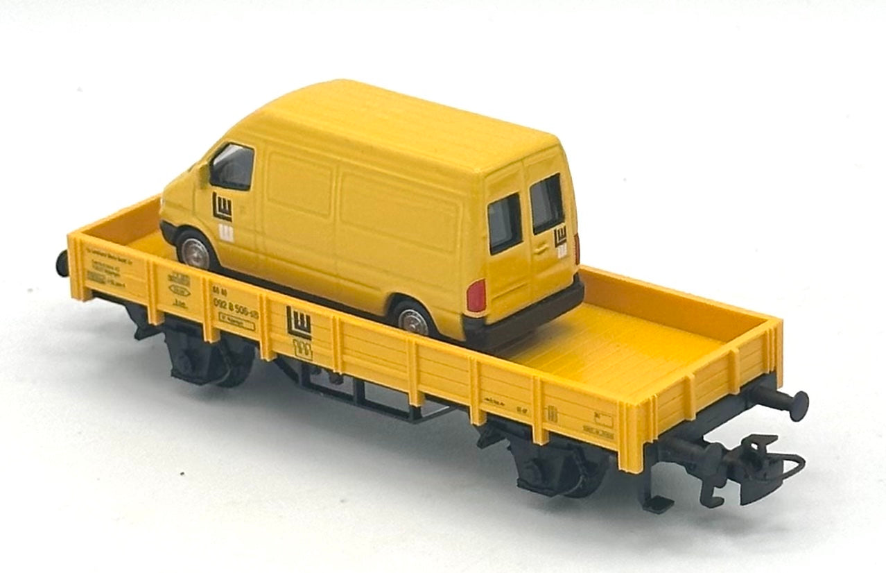 Marklin 00754-13 HO Scale DB Kbs-Series Flat Car W/ Mercedes -Benz PKW Spur Load