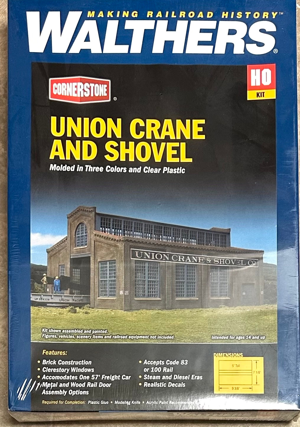 Walthers 933-4021 HO Scale Union Crane And Shovel Kit