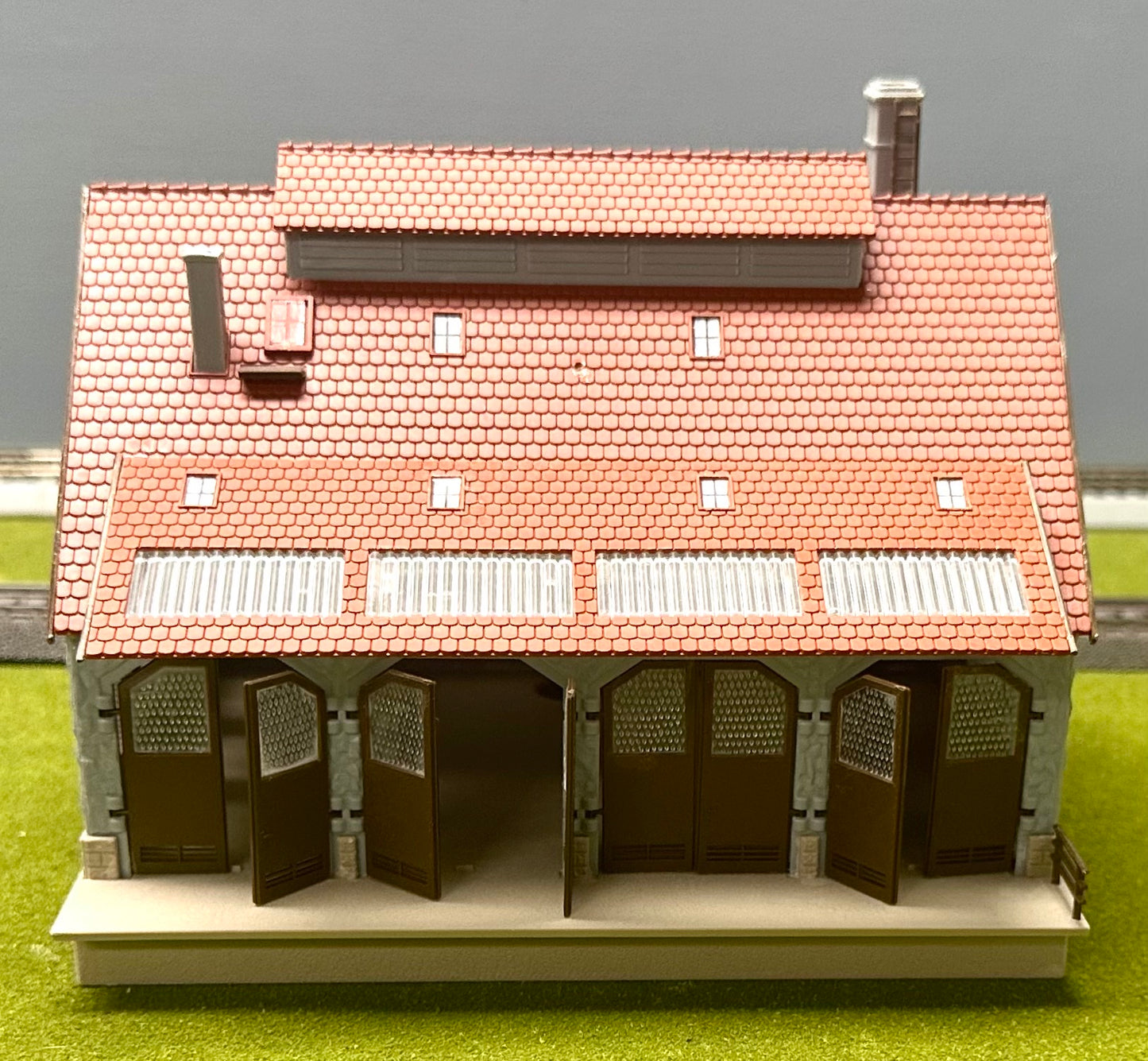 Vollmer 47545 HO Scale Half Timber Framed Freight Shed/Warehouse Fully Assembled