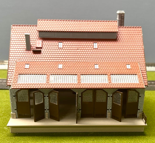 Vollmer 47545 HO Scale Half Timber Framed Freight Shed/Warehouse Fully Assembled