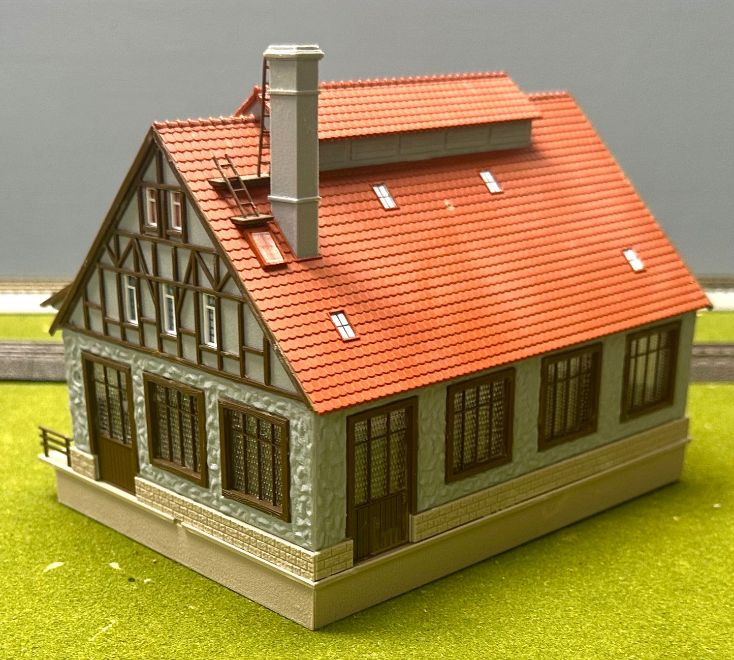 Vollmer 47545 HO Scale Half Timber Framed Freight Shed/Warehouse Fully Assembled