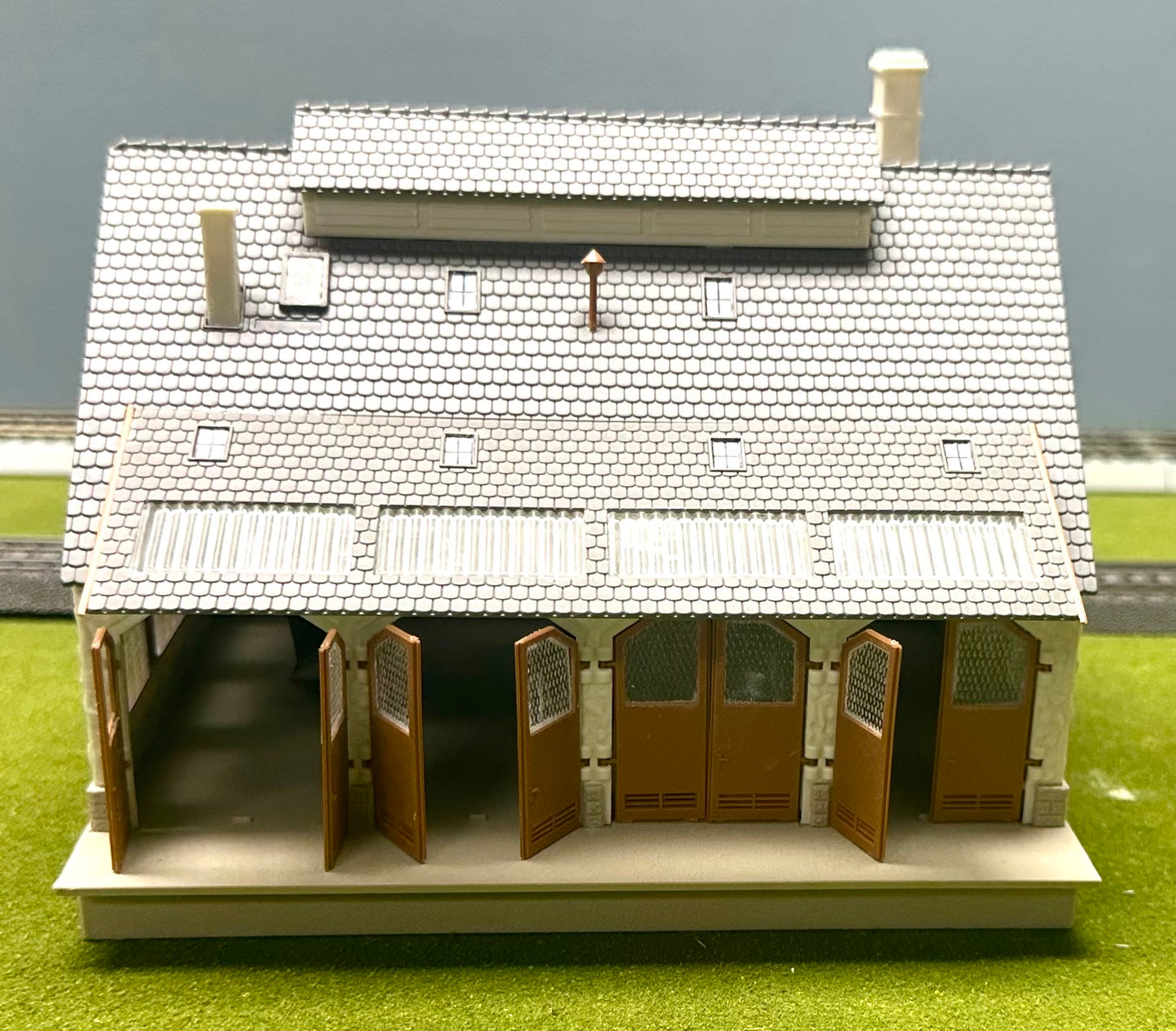 Vollmer 47545 HO Scale Half Timber Framed Freight Shed/Warehouse Fully Assembled