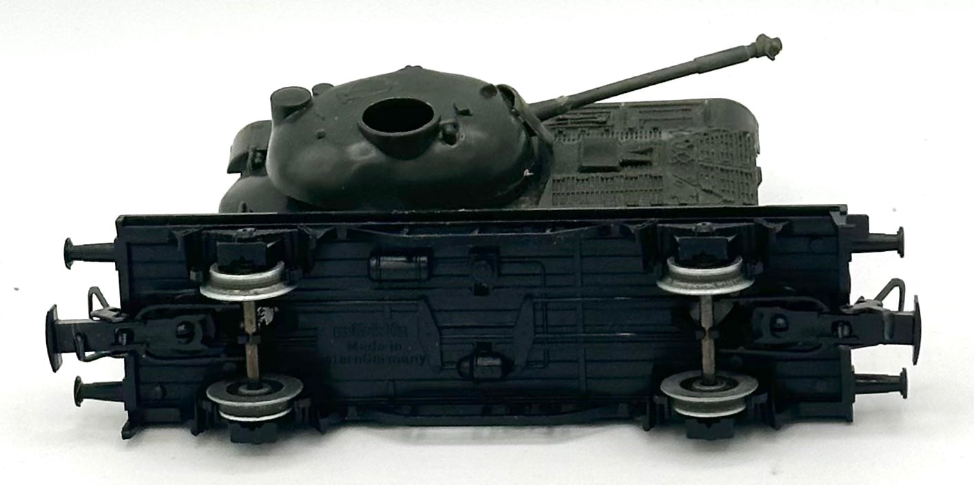Marklin HO Scale Flat Car , Custom Built Removable M48 A1 DBGM Tank