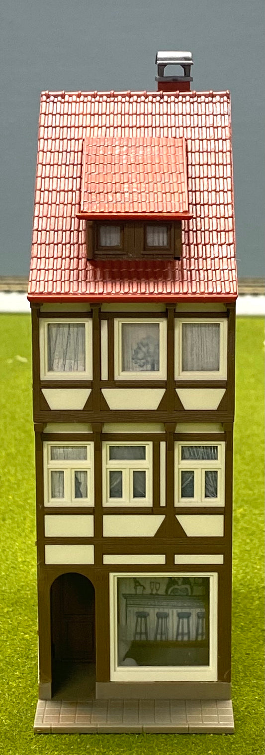 Faller HO Scale 232169 Half Timber Framed House With Bar Fully Assembled