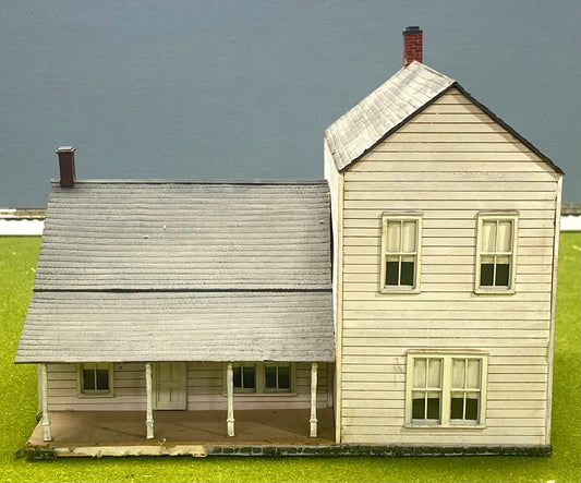 HO Scale Wooden Custom Built Painted/Weathered 1880's Style Farm House Fully Assembled