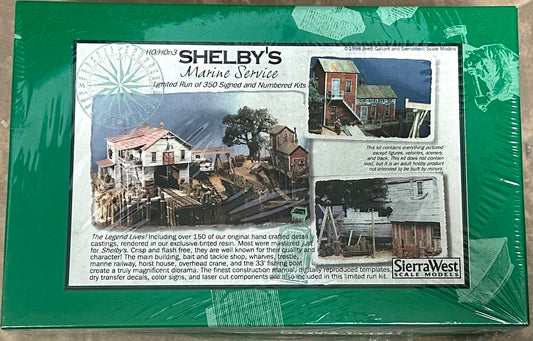 Sierra West Scale Models HO/HOn3 Building Kit No. 103, VERY RARE Shelby's Marine Service.