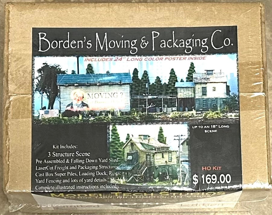 Model Tech Studios HO Building Kit No.50077 Limited Edition Borden's Moving & Packing Co.