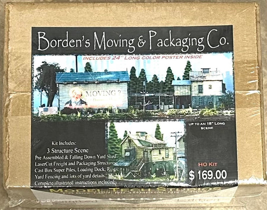 Model Tech Studios HO Building Kit No.50077 Limited Edition Borden's Moving & Packing Co.