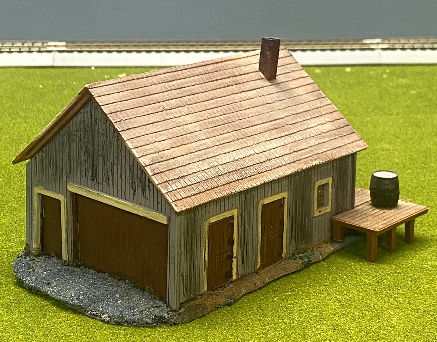 HO Scale Custom Built Painted/Weathered Warehouse Fully Assembled