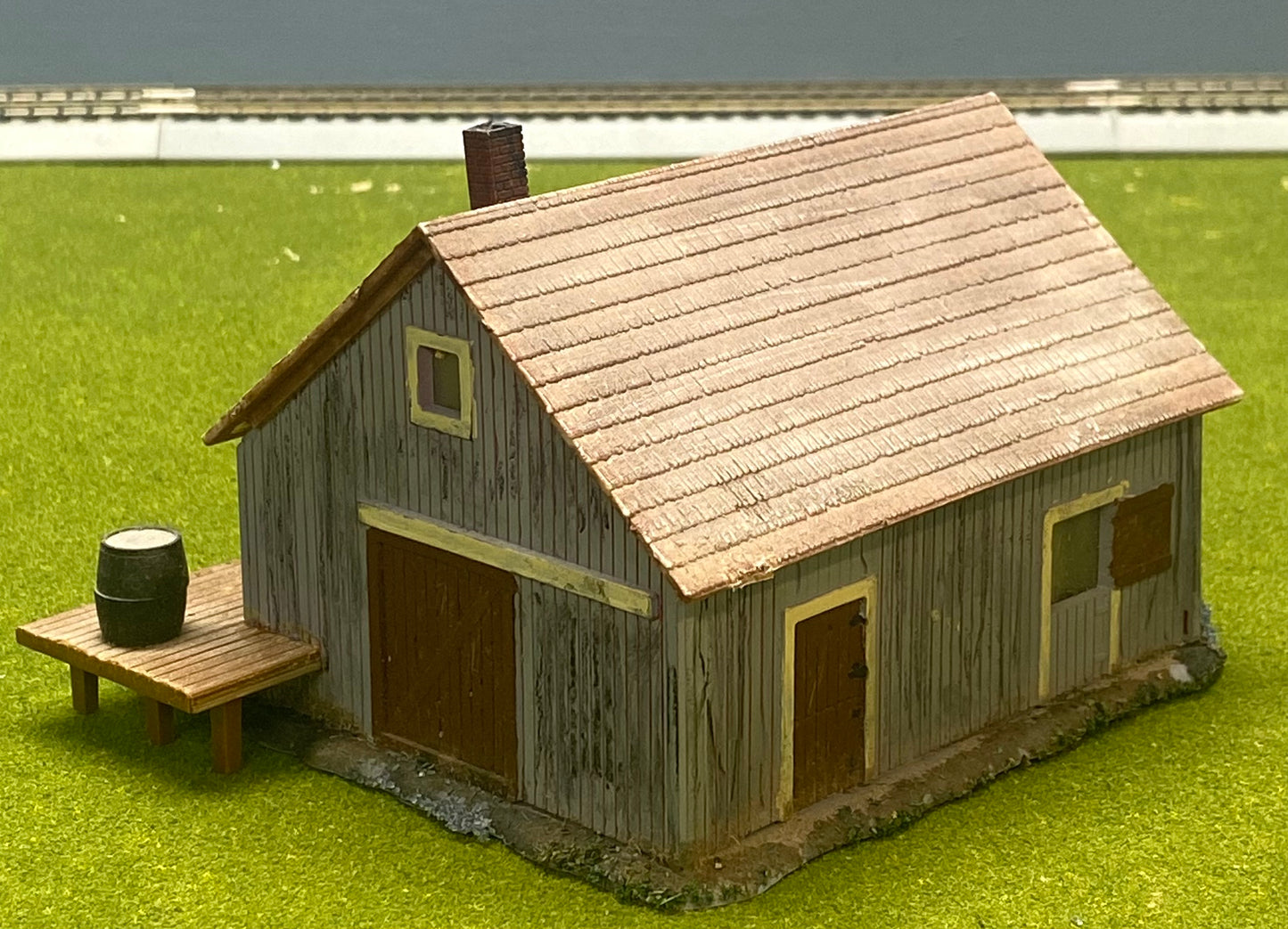HO Scale Custom Built Painted/Weathered Warehouse Fully Assembled