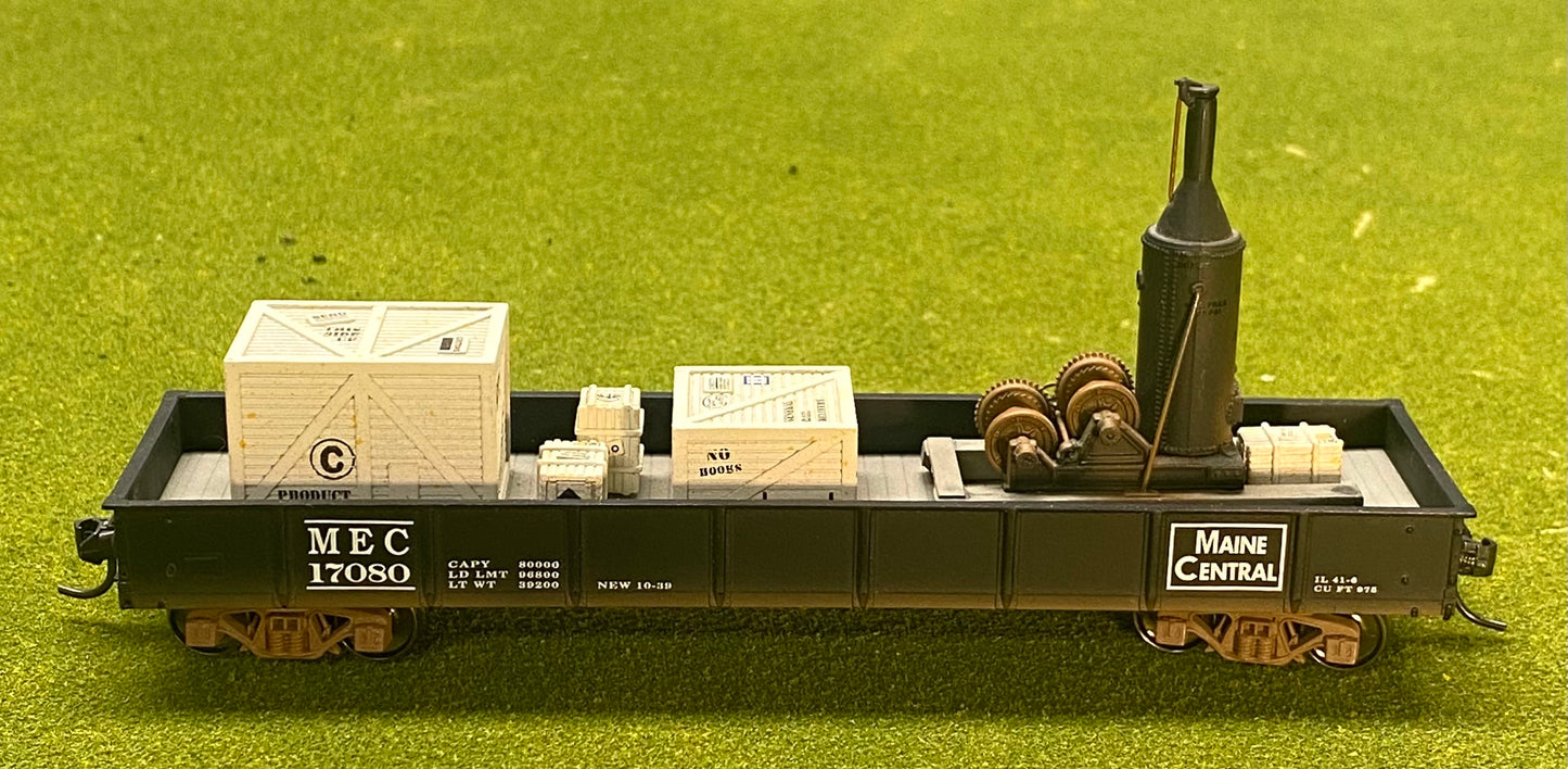Rochester Model Rail VERY RARE HO Scale Weathered Maine Central Gondola + Load by Jack Matsik
