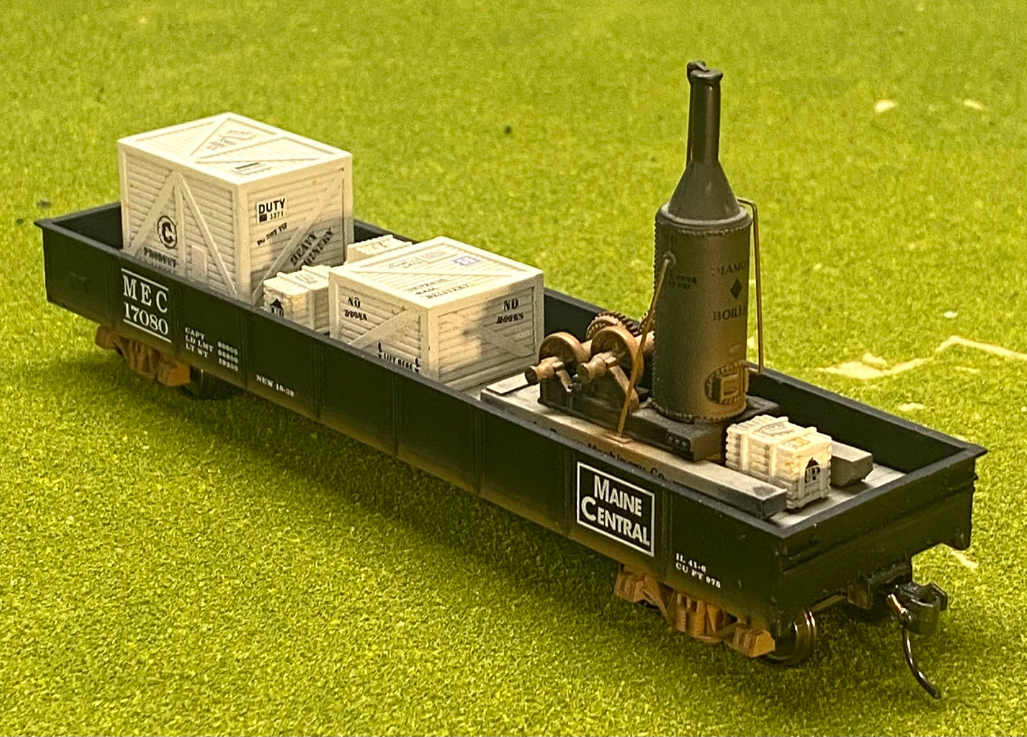 Rochester Model Rail VERY RARE HO Scale Weathered Maine Central Gondola + Load by Jack Matsik