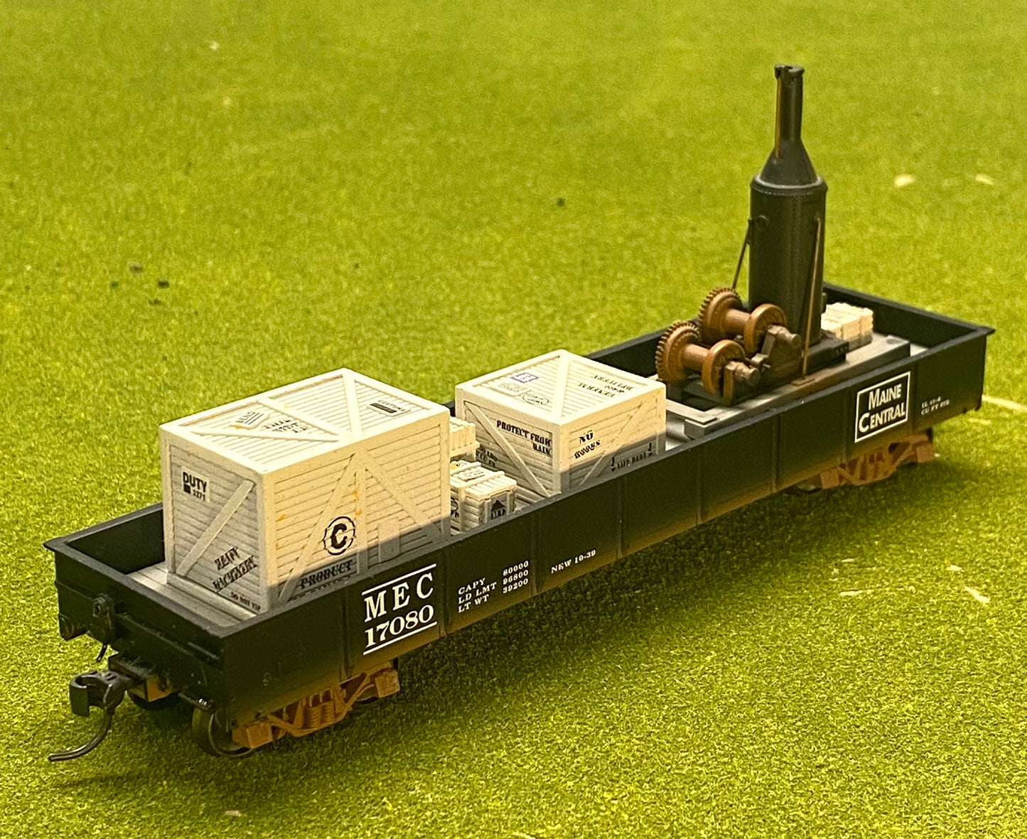 Rochester Model Rail VERY RARE HO Scale Weathered Maine Central Gondola + Load by Jack Matsik