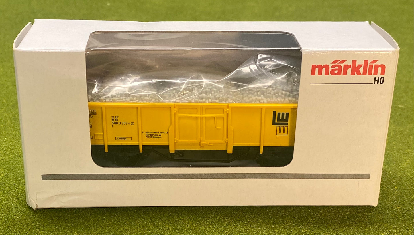 Marklin 00754-04 HO Scale DB Open High Sided Gondola W/ Load #500 0 703-4