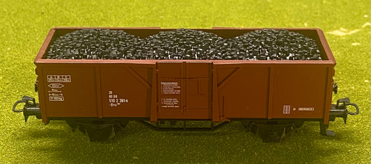Marklin 4431 HO Scale DB Open High Sided Gondola W/ Load #510 2 381-9