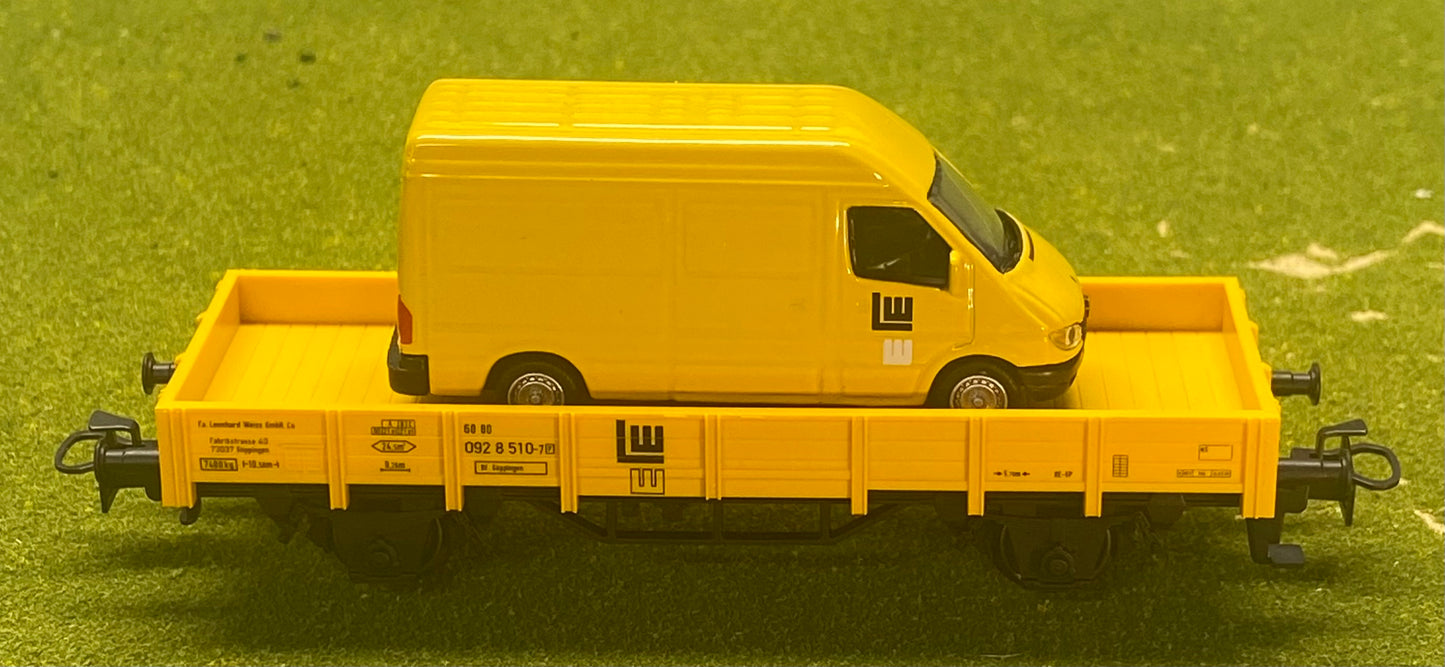 Marklin 00754-17 HO Scale DB Kbs-Series Flat Car W/ Mercedes -Benz PKW Spur Load