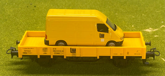 Marklin 00754-17 HO Scale DB Kbs-Series Flat Car W/ Mercedes -Benz PKW Spur Load