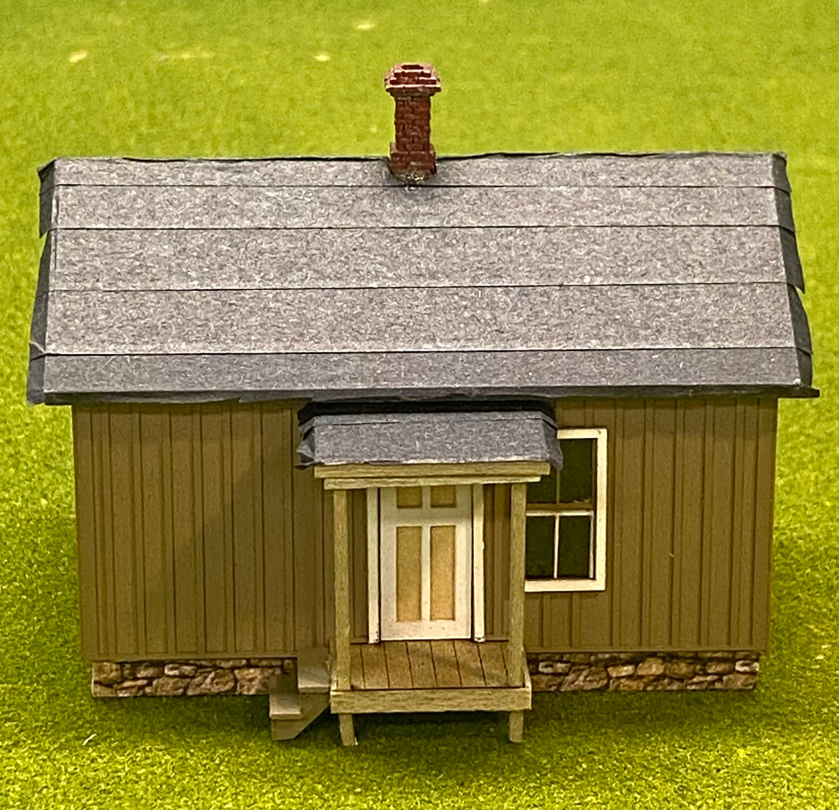 HO Scale Wood Custom Built Painted Company House Fully Assembled