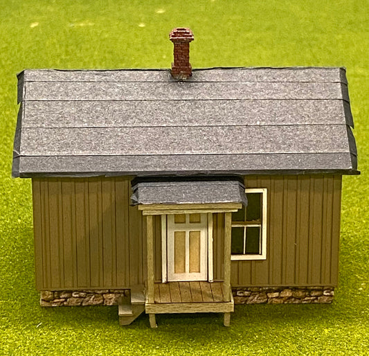 HO Scale Wood Custom Built Painted Company House Fully Assembled