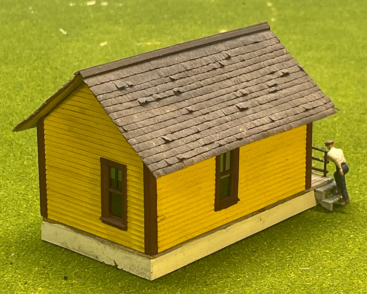 HO Scale Wood Custom Built Painted Company House Fully Assembled